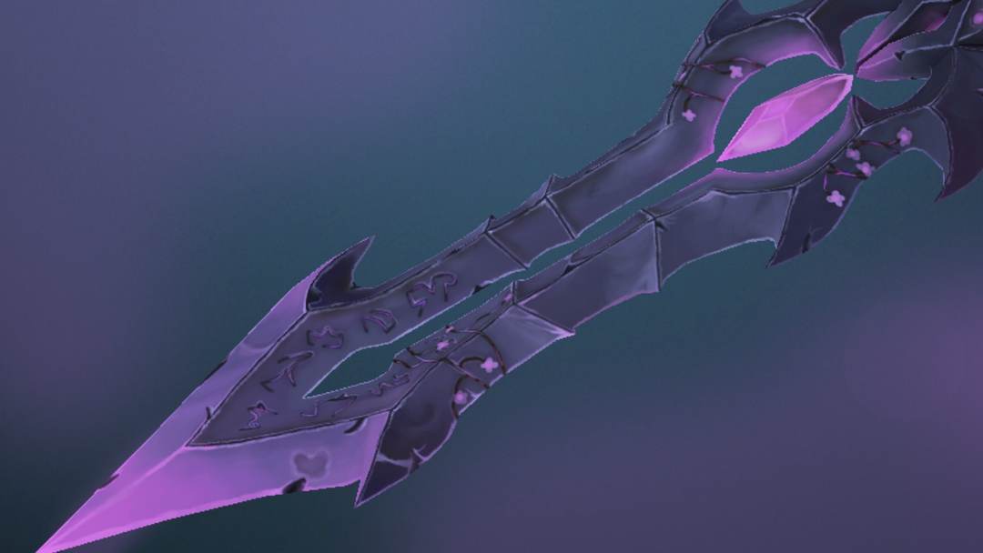 blizzard style hand-painted blade