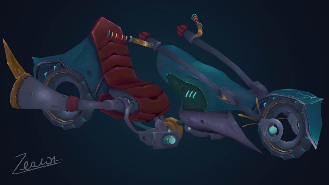 fantasy stylized bike