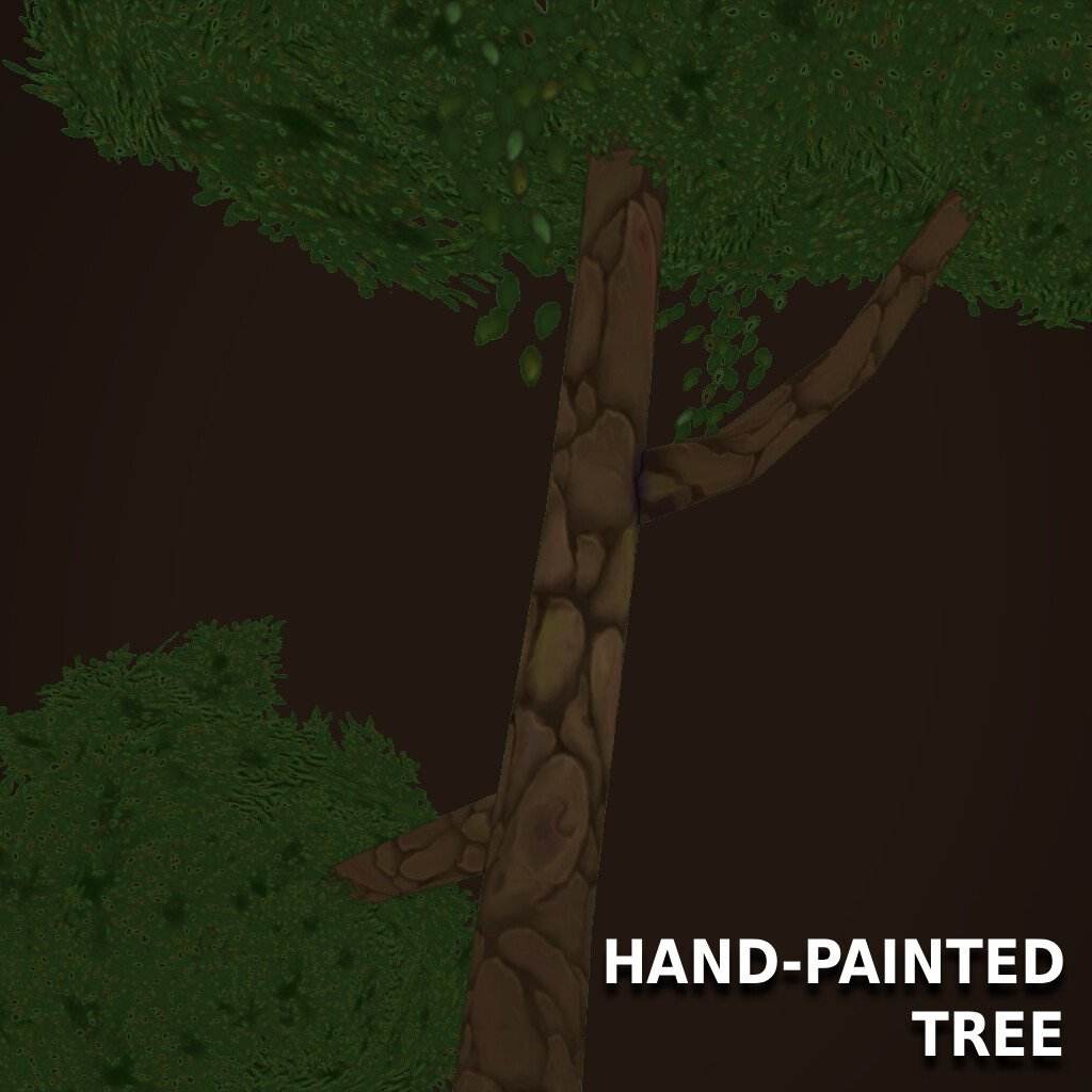 hand-painted tree