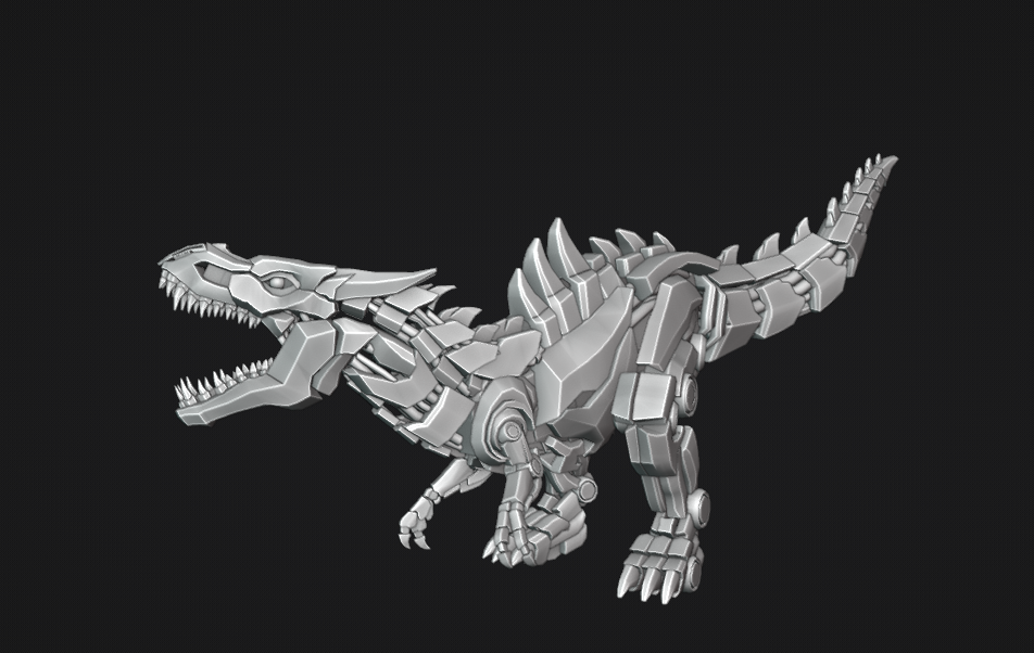 mecha rex rig + model