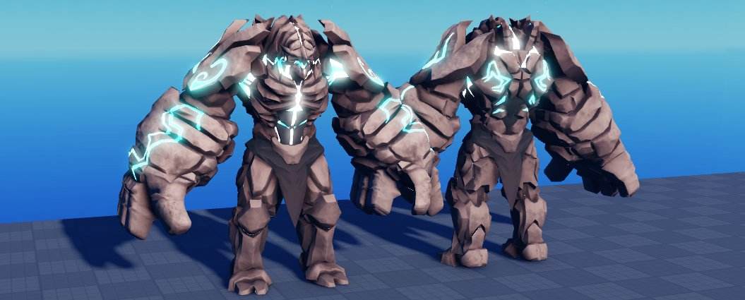 stone golem humanoid comm